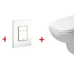 Grohe Rapid SL falsík alatti wc tartály komplett szett SZP-GR78 (38528001, 38732000, Duravit-25350900002, Duravit-0067310000)Grohe Alacsony ár