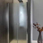 Olcsó Sapho AQUALINE PILOT 100 cm dupla szárnyú nyílóajtó BRICK üveggel, króm PT102Aqualine