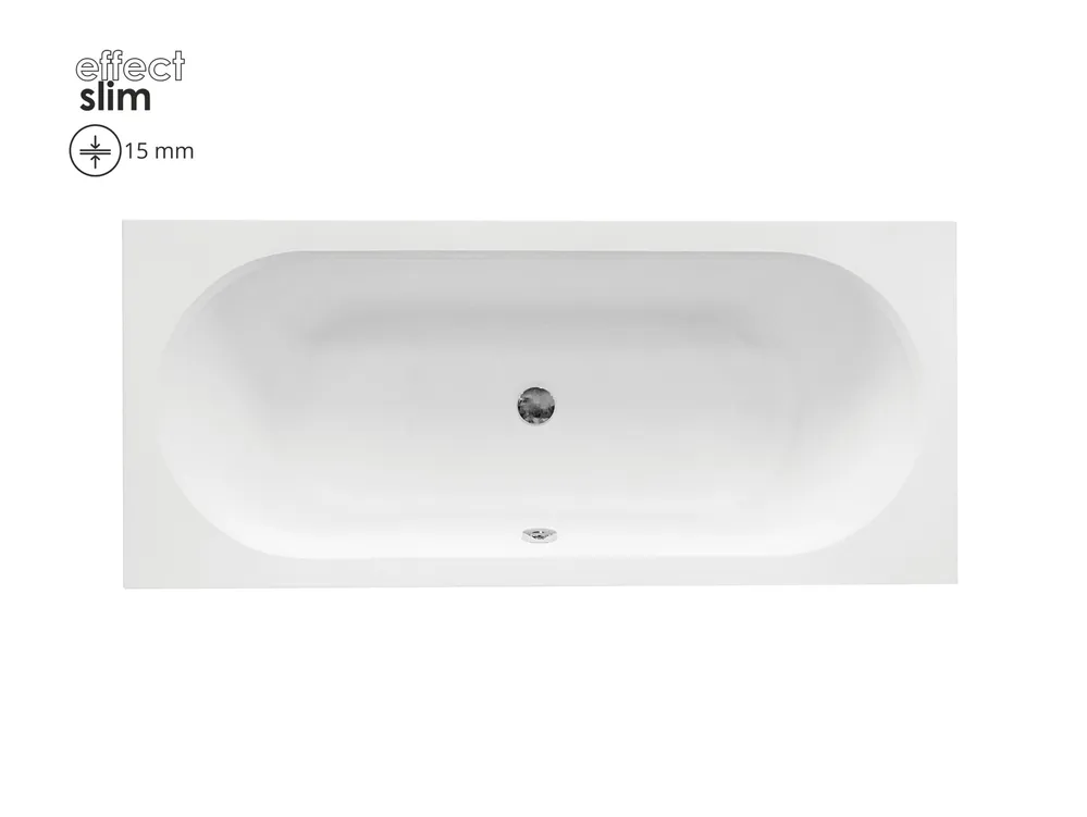 Besco VITAE SLIM 170x75 cm egyenes kád, fehér WAV-170-SLBesco Olcsóbb