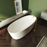 Riho Oval Solid Surface 160x72 cm szabadonálló kád BS67 (BS6700500000000) B129001105Riho Szuper akció