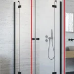 Radaway Essenza New Black KDD 90 Jobb szögletes fekete zuhanykabin (egyik fele) 385060-54-01RRadaway Végkiárusítás