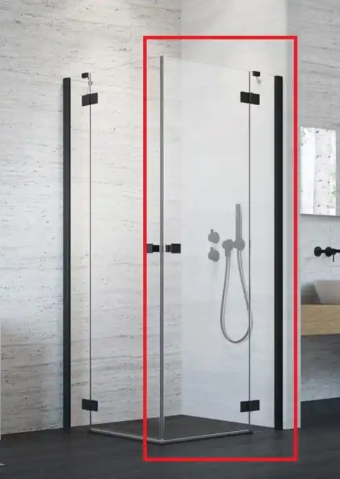 Radaway Essenza New Black KDD 90 Jobb szögletes fekete zuhanykabin (egyik fele) 385060-54-01RRadaway Végkiárusítás