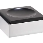 Kiárusítás Sapho BEMETA GAMMA fali szappantartó, 105x45x95mm, króm/fekete 145408312Bemeta