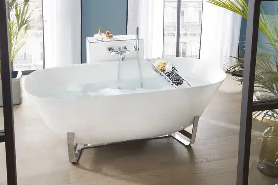 Különleges ajánlat Villeroy & Boch Architectura 155x75 cm szabadonálló kád Star White UBQ155ANH7F400V-96Villeroy & Boch