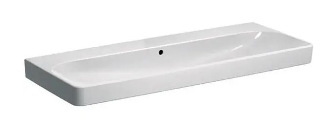 Geberit Smyle Square mosdó, 120x16.5x48cm, csaplyuk nélkül 500.225.01.1Geberit Szezonális akció