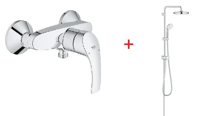Grohe Eurosmart zuhanycsaptelep zuhanyrendszerrel SZP-GR8 (33555002, 26381001)Grohe Korlátozott ajánlat