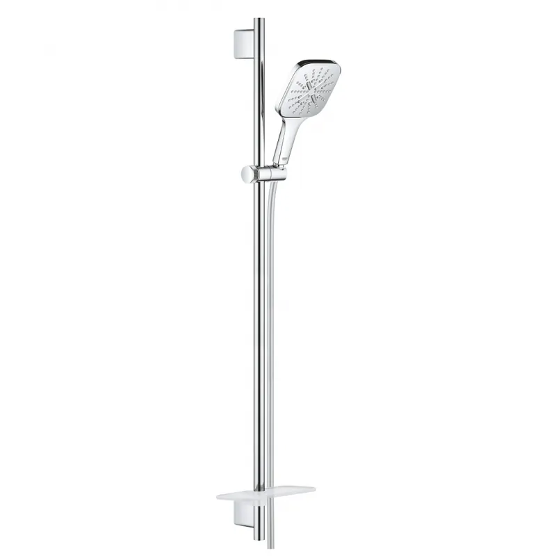 Legkelendőbb GROHE Rainshower SmartActive 130 Cube Rudas zuhanygarnitúra, 3 féle vízsugaras kézizuhannyal 9.5 l, króm 26587000Grohe
