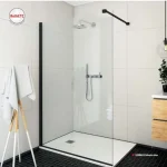 Roltechnik Ecwalk/1200 keret nélküli zuhanyfal (black elox, transparent, 585-1200000-05-02)Roltechnik Gyors szállítás