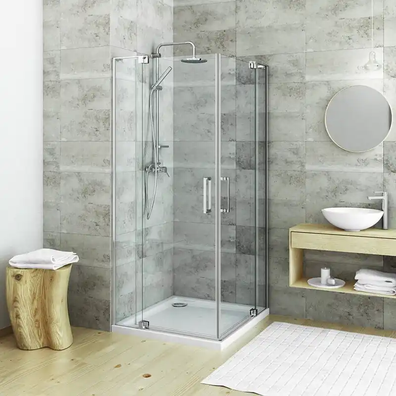 Biztonságos fizetés Roltechnik Elegant Neo Line GDO1N/1200 egyszárnyas nyíló zuhanyajtó két fal közé (brillant, transparent, 188-11200000-00-02)Roltechnik