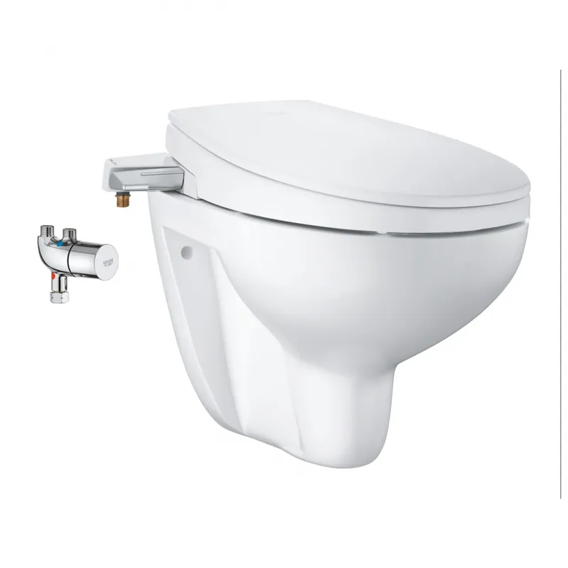 Kedvezmény Grohe Bau Ceramic Manuális bidés ülőke 3 az 1-ben készlet, falra szerelhető 39652SH0Grohe