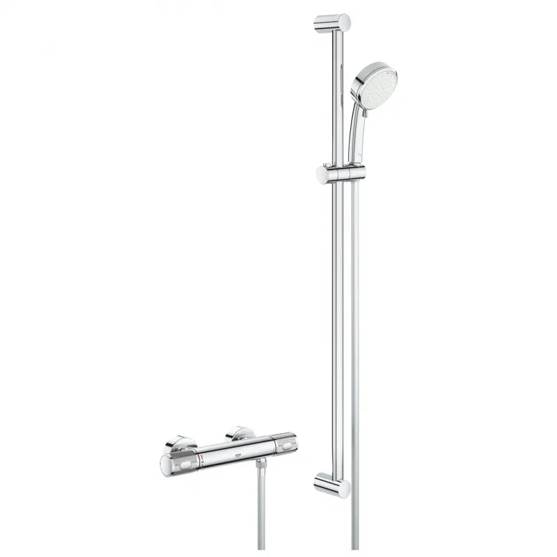 Grohe Grohtherm 1000 Performance termosztátos zuhanycsaptelep zuhanygarnitúrával 34784000Grohe Ajánlat