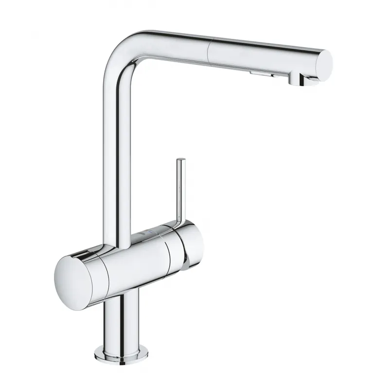 Grohe Minta Egykaros mosogatócsaptelep zuhanyfejjel elzáróval 31558000Grohe Biztonságos fizetés