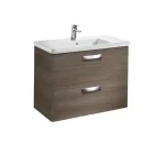 Roca Unik The Gap 80 cm alsószekrény mosdóval teakfa szín A855998150Roca Azonnal elérhető