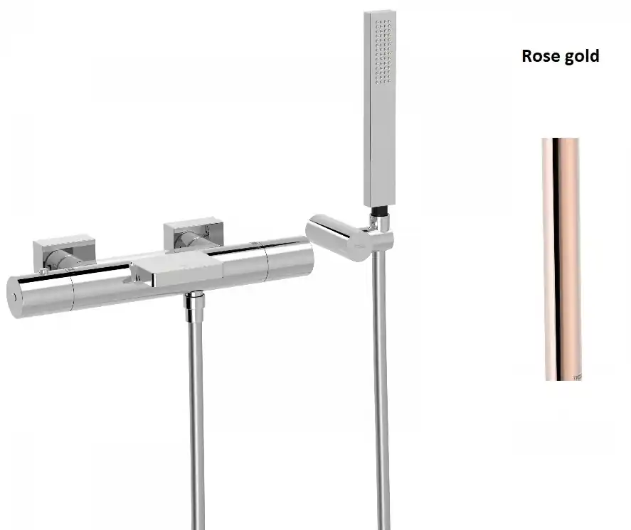 Szuper akció Tres Project termosztátos kádtöltő csaptelep, rose gold 21117409OPTres