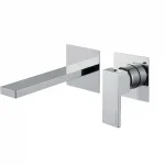 Alacsony ár Bugnatese Tetris fal alatti mosdócsaptelep 21 cm kifolyóval, klikk-klakk leeresztővel, króm 9165SCCRBugnatese
