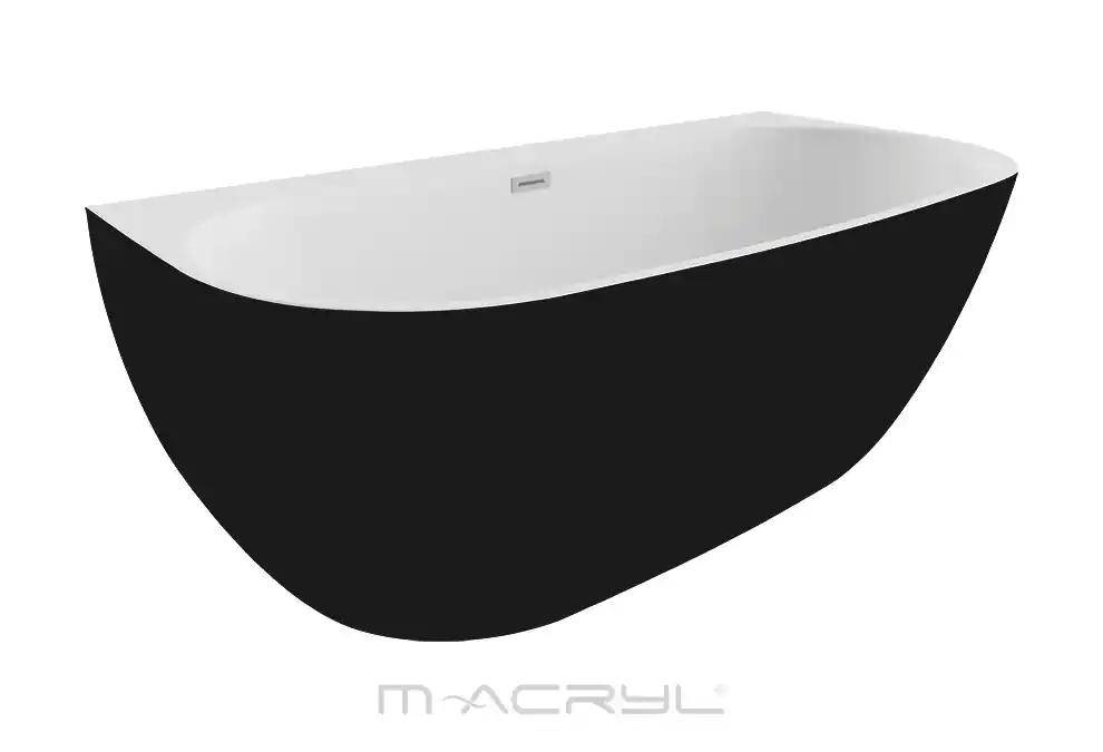 M-Acryl Avalon 170x80 cm kád, matt fekete előlappal 12477M-Acryl Legnépszerűbb