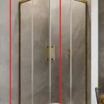 Radaway Idea Gold KDD 80 B zuhanykabin (egy ajtó), balos 387061-09-01LRadaway Legnépszerűbb