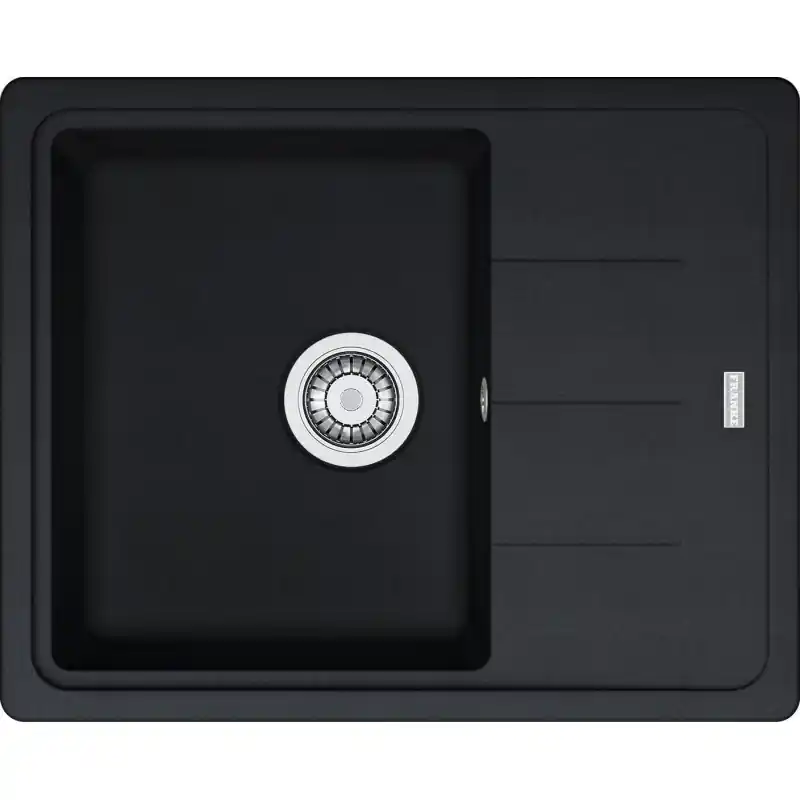 Biztonságos fizetés Franke Basis gránit mosogató 620x500 mm, onyx 114.0285.105Franke