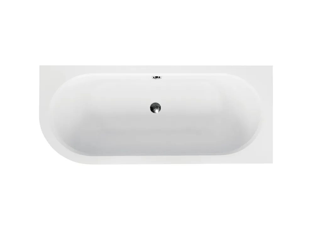 Besco AVITA 180x80 cm jobbos aszimmetrikus kád, fehér WAV-180-NPBesco Kiárusítás