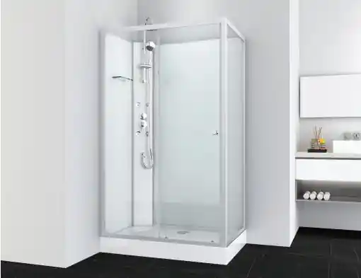 Sanotechnik VIVA 2 hidromasszázs zuhanykabin 80x120, aszimmetrikus, króm PS19Sanotechnik Gyors kiszállítás