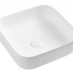 Azonnal elérhető Wellis Azalea Matt 39x39 cm pultra építhető mosdó matt fehér WF00086Wellis
