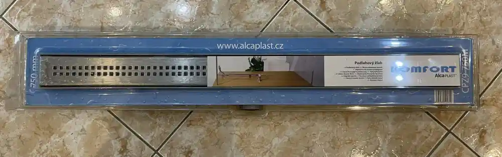 Rendeld meg most Alcaplast Komfort CPZ9 műanyag zuhanyfolyóka fém ráccsal (850 mm)Alcaplast