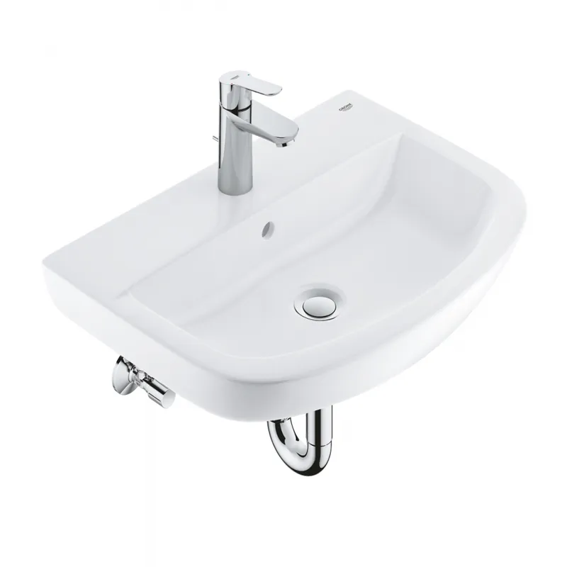 Grohe Bau Ceramic mosdó 55 + Start Edge egykaros mosdócsaptelep, kiegészítők szett 39471000Grohe Legjobb ár