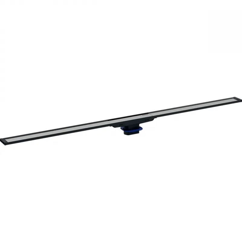 Geberit Cleanline20 zuhanyfolyóka 30-160 cm hosszú, besüllyesztett, fekete/szálcsiszolt rozsdamentes acél 154.453.00.1 (154453001)Geberit Népszerű