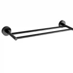 Kiárusítás Roltechnik Uno dupla törölköző tartó 50 cm, matt fekete 125255Roltechnik