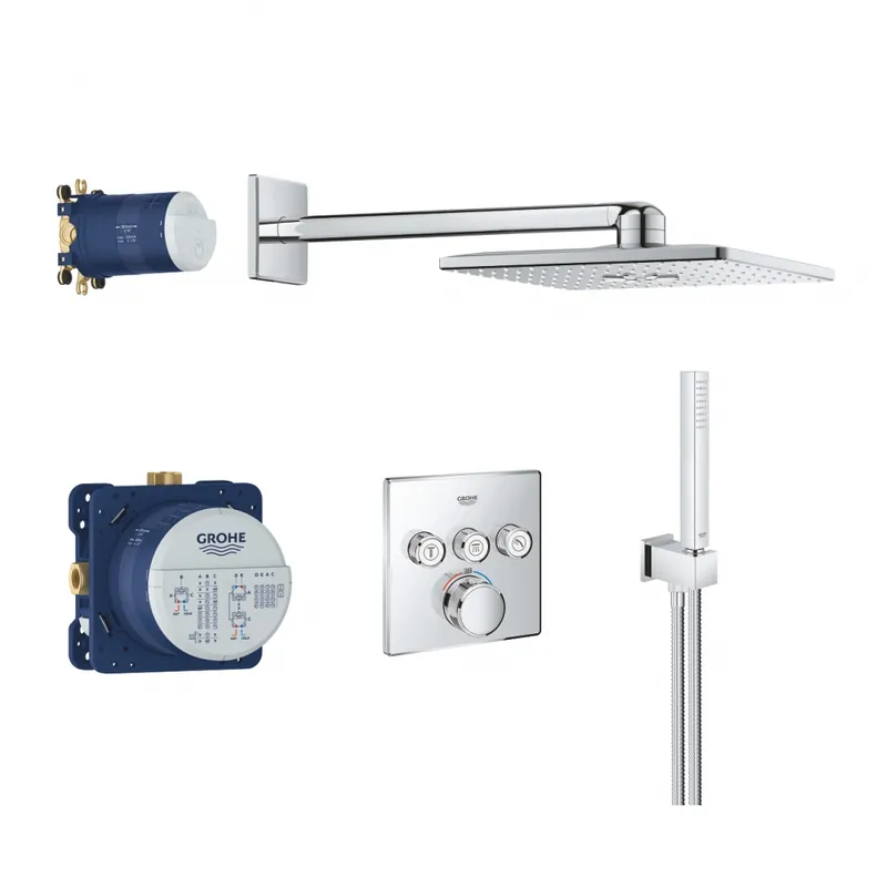 Grohtherm SmartControl Perfect zuhanyrendszer Rainshower SmartActive 310 Cube fejzuhannyal 34804000Grohe Akciós ár