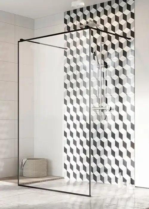 Kedvezményes ár Radaway Modo New Black I 130 Frame Walk-in fekete zuhanyfal 388134-54-58Radaway