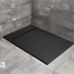 Szezonális akció Radaway Teos F 120x70 cm szögletes öntöttmárvány zuhanytálca, fekete HTF12070-54Radaway