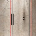 Outlet Radaway Furo Black KDD 90 J zuhanykabin (egy ajtó), jobbos 10105090-54-01RRadaway