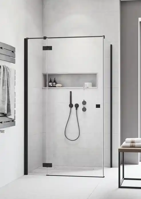 Radaway Essenza New Black KDJ 110 B szögletes fekete zuhanykabin (ajtó része) 385041-54-01LRadaway Árengedmény