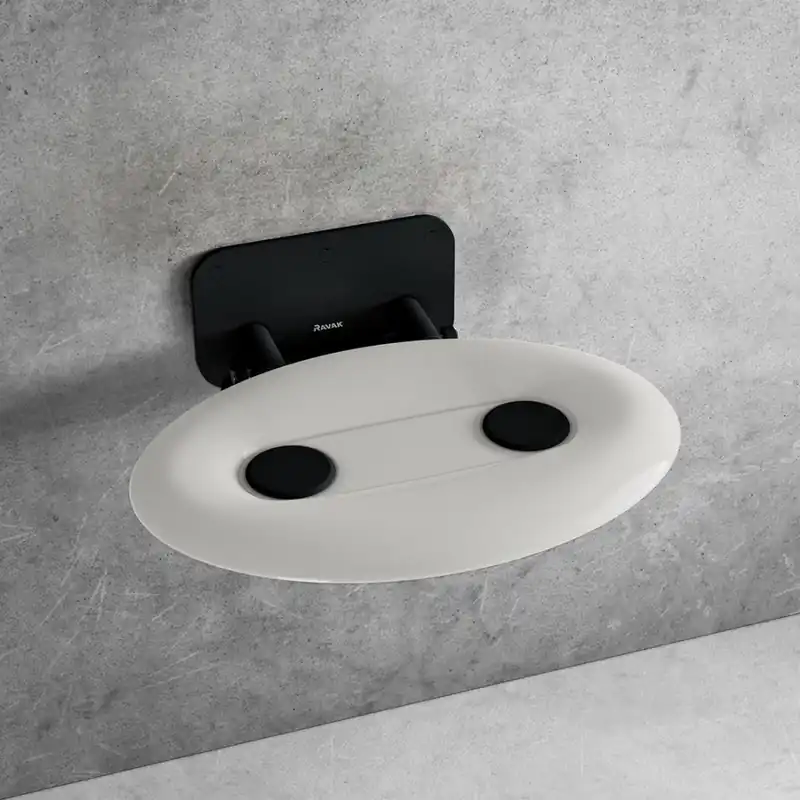 Szuper ajánlat Ravak zuhanykabin ülőke OVO-P II-OPAL/BLACK B8F0000057Ravak