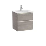 Roca The Gap Compact 50 cm fürdőszoba bútor mosdóval, texturált tölgy A851494402Roca Rendeld meg most