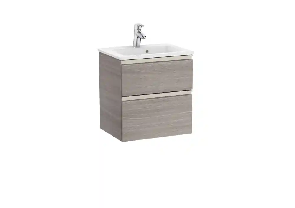 Roca The Gap Compact 50 cm fürdőszoba bútor mosdóval, texturált tölgy A851494402Roca Rendeld meg most