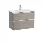 Roca The Gap Compact 70 cm fürdőszoba bútor mosdóval, texturált tölgy A851496402Roca Outlet