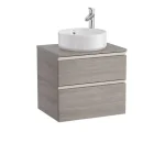 Azonnali szállítás Roca The Gap 600 mm fürdőszoba bútor pultos mosdóhoz, texturált tölgy A851500402Roca