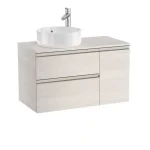 Vásárlói kedvenc Roca The Gap 900 mm fürdőszoba bútor pultos mosdóhoz, északi hamu A851503434Roca