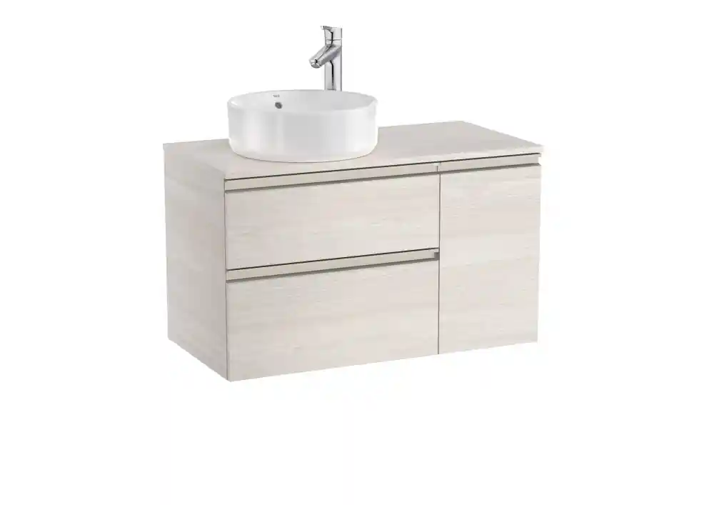 Vásárlói kedvenc Roca The Gap 900 mm fürdőszoba bútor pultos mosdóhoz, északi hamu A851503434Roca