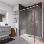 HSK Urban zuhanyfal ajtóhoz króm profil, átlátszó üveg 80 cm 1438080.41.50HSK Utolsó esély