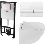 Különleges ajánlat Alcaplast falsík alatti wc tartály komplett szett SZP-ALC3 (AM101/1120, M1710, Teka-117320002)Alcaplast