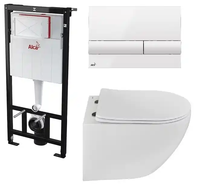Különleges ajánlat Alcaplast falsík alatti wc tartály komplett szett SZP-ALC3 (AM101/1120, M1710, Teka-117320002)Alcaplast