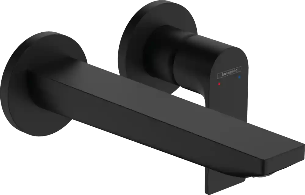 Alacsony ár Hansgrohe Rebris E Egykaros fali mosdócsaptelep, 20cm-es kifolyóval, matt fekete 72568670Hansgrohe