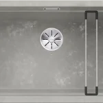 Akció BLANCO ETAGON 700-U alulról beépíthető gránit mosogató excenter nélkül, beton-style 526342Blanco
