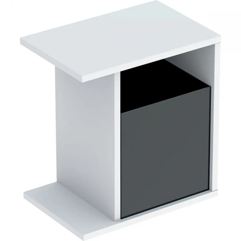 Legkelendőbb Geberit iCon oldalelem tárolódobozzal, 37x40x24.5cm, matt lakkozott fehér 841137000Geberit