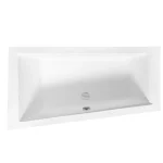 Végkiárusítás Besco INTIMA 160x90 cm balos aszimmetrikus kád, fehér WAIT-160-NLBesco