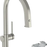 Hansgrohe Aqittura M91 Vízszűrős konyhai csaptelep 210, kihúzható zuhanyfejjel, 1jet, sBox szereléssel, rozsdamentes acél hatású 76826800Hansgrohe Újdonság