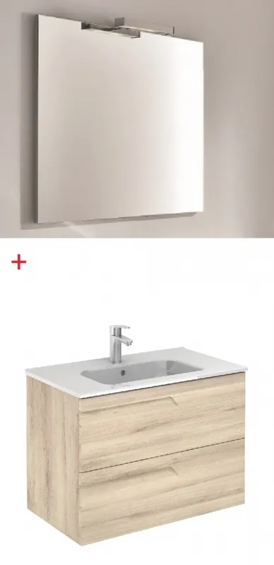 Royo Bannio Vitale 80 fali fürdőszobabútor szett, Kyra mosdóval, nature beige 72965-KRoyo Bannio Azonnal elérhető